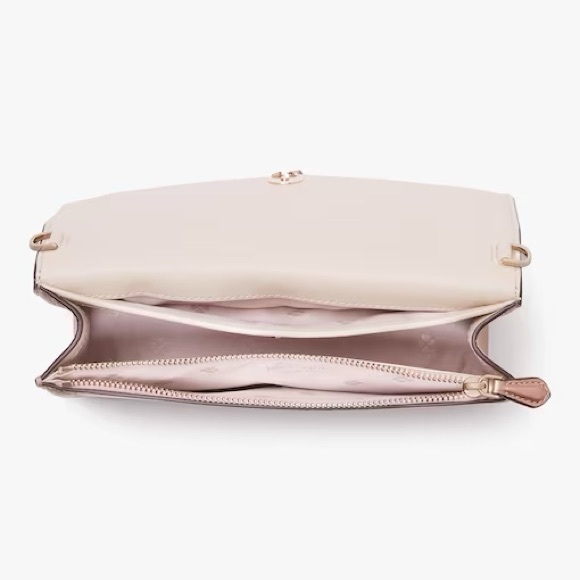Kate Spade Knott Metallic Flap Crossbody - Rose Gold - Picture 5 of 5